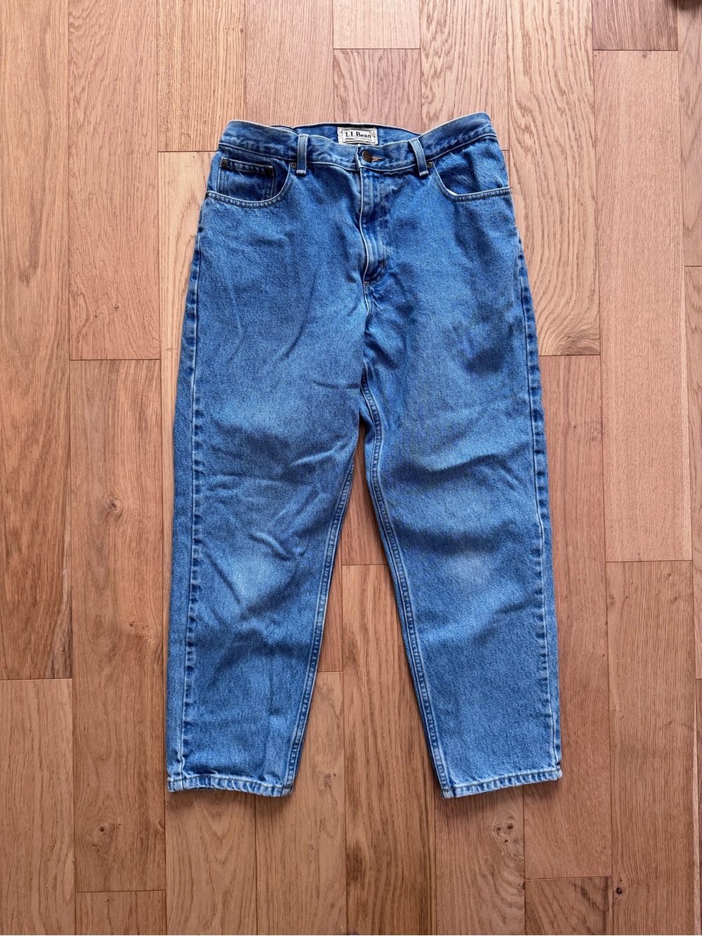 L.L. Bean Women's Medium Blue Relaxed Fit Jeans